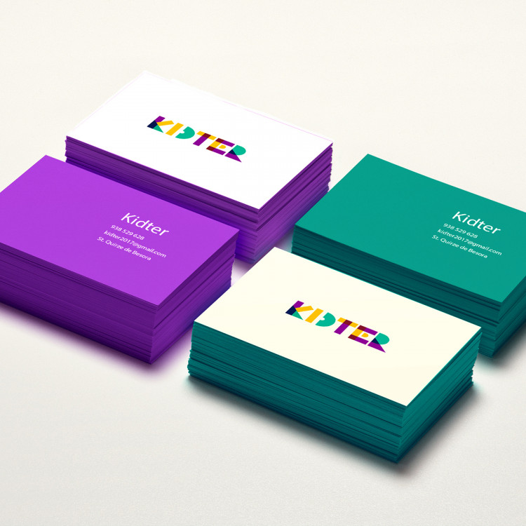 Logotipo diseño tarjetas visita